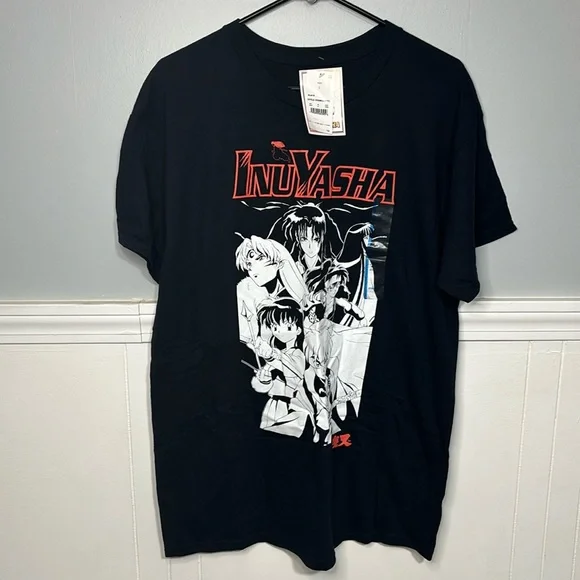 Inu Yasha anime graphic short sleeve tee size large - Picture 1 of 5